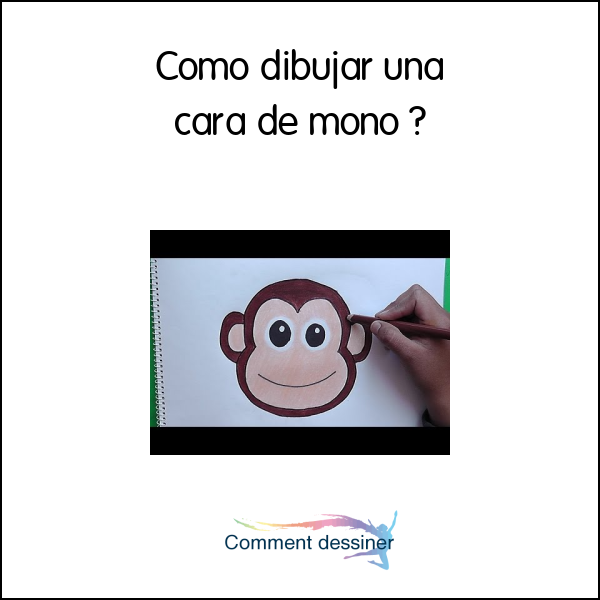 Como dibujar una cara de mono